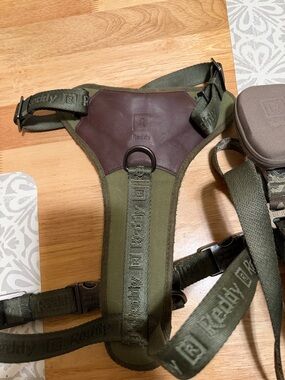 Dog harness and leash set w bag holder